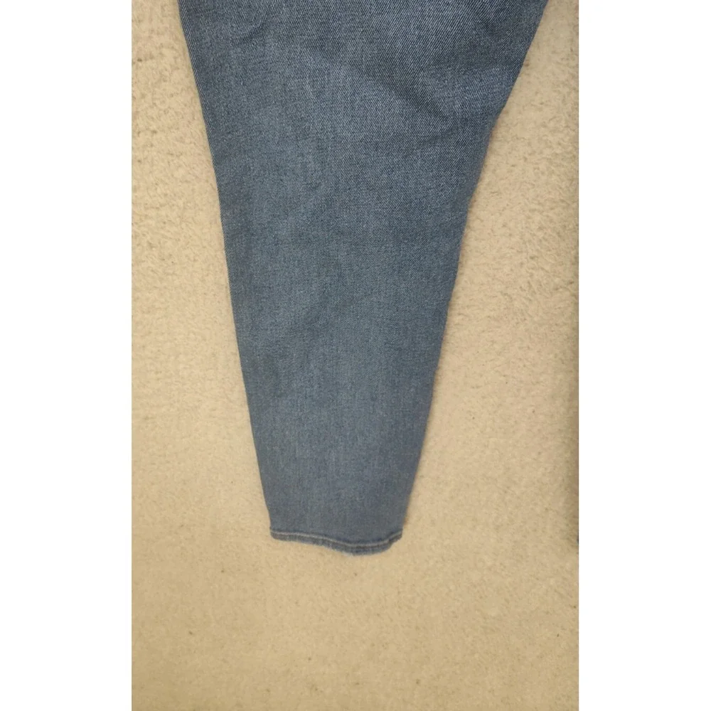 Madewell Women Jeans 33x26 Blue Cotton Blend High Rise Straight Leg Regular Fit
